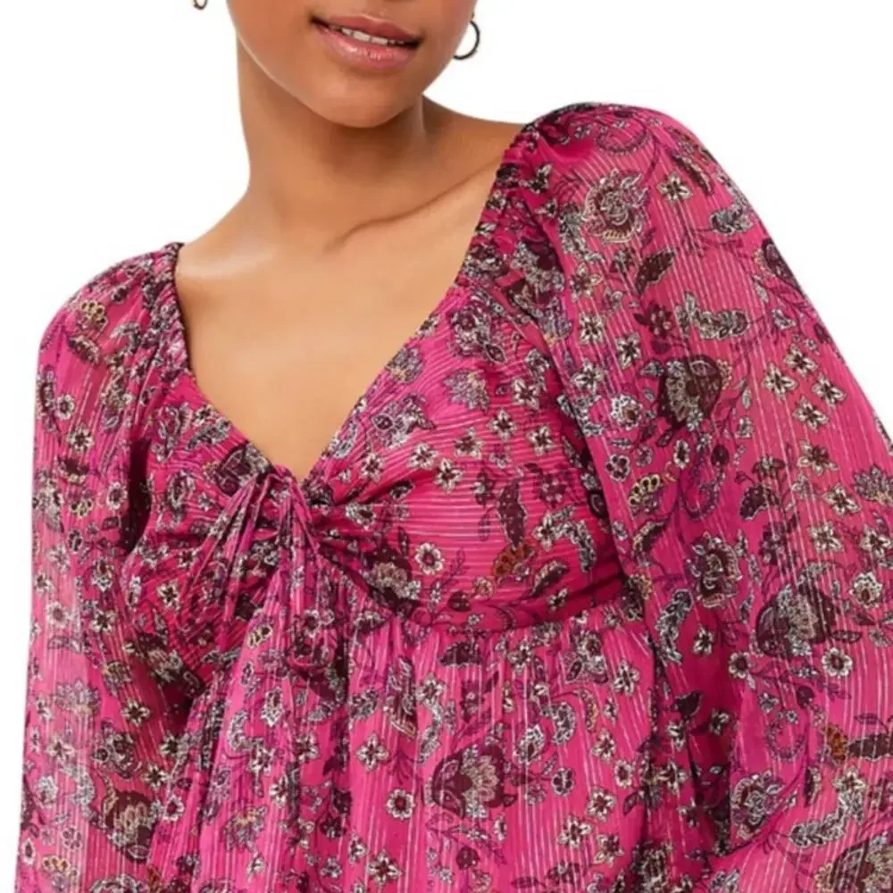 LOFT pink floral